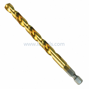DIN338 Jobber Comprimento totalmente hexagonal HSS broca helicoidal